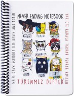 Nekonečný blok 13 x 16 cm FUNNY MAT - Kočky + pastelky zdarma