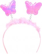 Párty čelenka růžová - Víla