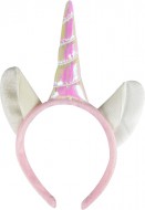 Párty čelenka Jednorožec hologram