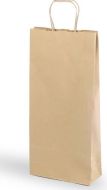 Papírová taška na víno, 2 láhve - hnědá - zvětšit obrázek