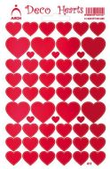 Samolepky srdíčka červená 411-R
