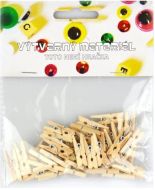  Kolíčky přírodní, 45 ks - 25 x 3 mm 