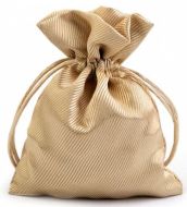 Dárkový pytlík 9,5x13 cm saténový, zlatý