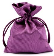 Dárkový pytlík 9,5x13 cm saténový, fialový
