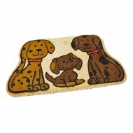 Kokosov vstupn roho Happy Dogs - 75 x 45 x 1,7 cm - zvtit obrzek