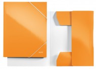 Desky na spisy Leitz WOW 3 klopy oranžová - zvětšit obrázek