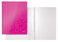 Desky s rychlovazačem Leitz WOW růžová - zvětšit obrázek