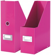 Stojan na časopisy Leitz Click-N-Store růžová - zvětšit obrázek