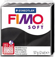 Modelovac hmota  STAEDTLER FIMO soft black 57g  - zvtit obrzek