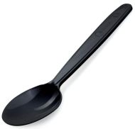  Lžíce polévková černá, opakovaně použitelná, 50ks