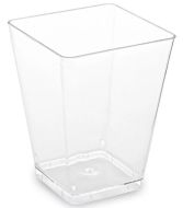 Fingerfood kelímek hranatý, čirý 160 ml, 20ks