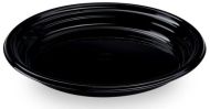 Talíř, opakovaně použitelný černý, PP, &amp;#216;22 cm, 12ks