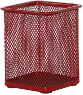 Stojan na tužky hranatý drátěný (červený)