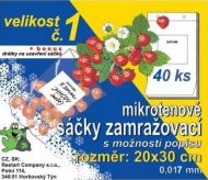SÁČKY ZAMRAŽOVACÍ 20X30CM S POPISEM č.1