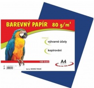 Barevn papr A4/100/80gr. modr - zvtit obrzek