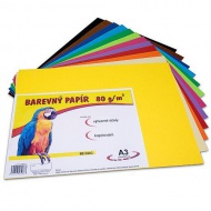 Barevn papr A3/60/80g-12 barev - zvtit obrzek