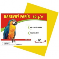 Barevn papr A4/80g/100 list - lut - zvtit obrzek