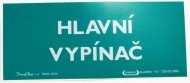 Samolepka - Hlavn vypna - zvtit obrzek