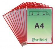 Závěsné kapsy Tarifold A4 s úchyty /10 ks červená - zvětšit obrázek