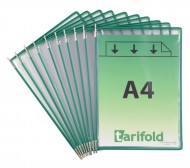 Závěsné kapsy Tarifold A4 s úchyty /10 ks zelená - zvětšit obrázek