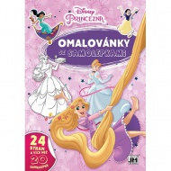 Omalovnky A4 se samolepkami Disney Princezny - zvtit obrzek