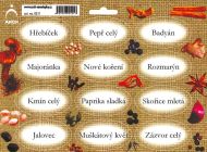 Samolepky na kořenky juta hřebíček 0511