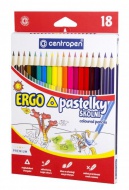 Pastelky CENTROPEN trojhranné 18ks