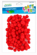 Kuliky POMPON erven 1cm - zvtit obrzek