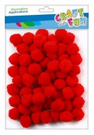 Kuliky POMPON erven 2cm - zvtit obrzek