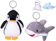  Zvířátko mořské plyšové - přívěsek na klíče 10 cm, 4 druhy
