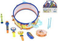 Sada hudebních nástrojů 7 ks s paličkami a mikrofonem