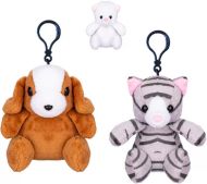 Plyšové zvířátko - přívěsek na klíče 10 cm, 3 druhy