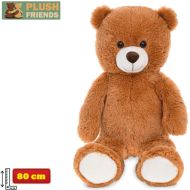 Plush Friends Medvěd plyšový tmavě hnědý, 80cm