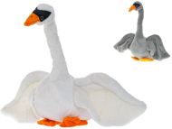 Labuť plyšová sedící 35cm, 2 barvy
