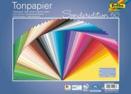 Barevný papír 130g/m&amp;#178; (Tonpapier) 50 ks, 25 x 35cm