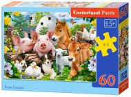 Puzzle Castorland 60 dílků - Přátelé na farmě