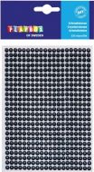  Lepicí kamínky 525ks, průměr 5mm, černé 