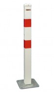 Parkovací sloupek s deskou - bílý