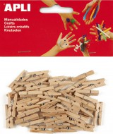 Dřevěné kolíčky 25 x 3 mm, přírodní,  balení / 45 ks - zvětšit obrázek