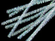 Chlupaté drátky na tvoření lurexové 6 mm délka 30 cm 15 transparent AB, 20 ks - zvětšit obrázek