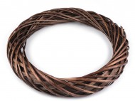 Proutěný věnec 34 cm 4 hnědá, 1 ks - zvětšit obrázek